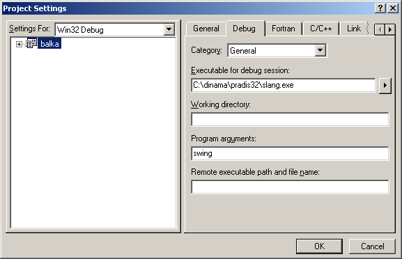 Project Settings.